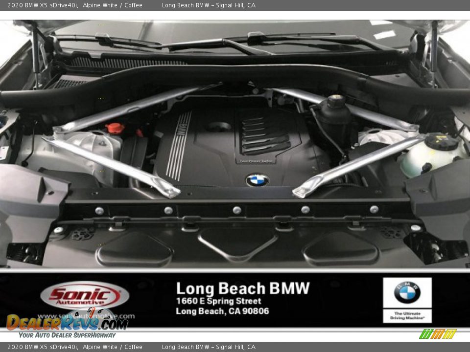 2020 BMW X5 sDrive40i Alpine White / Coffee Photo #8