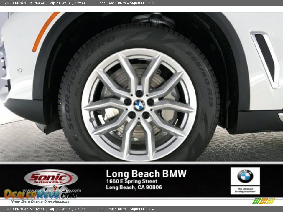 2020 BMW X5 sDrive40i Alpine White / Coffee Photo #9