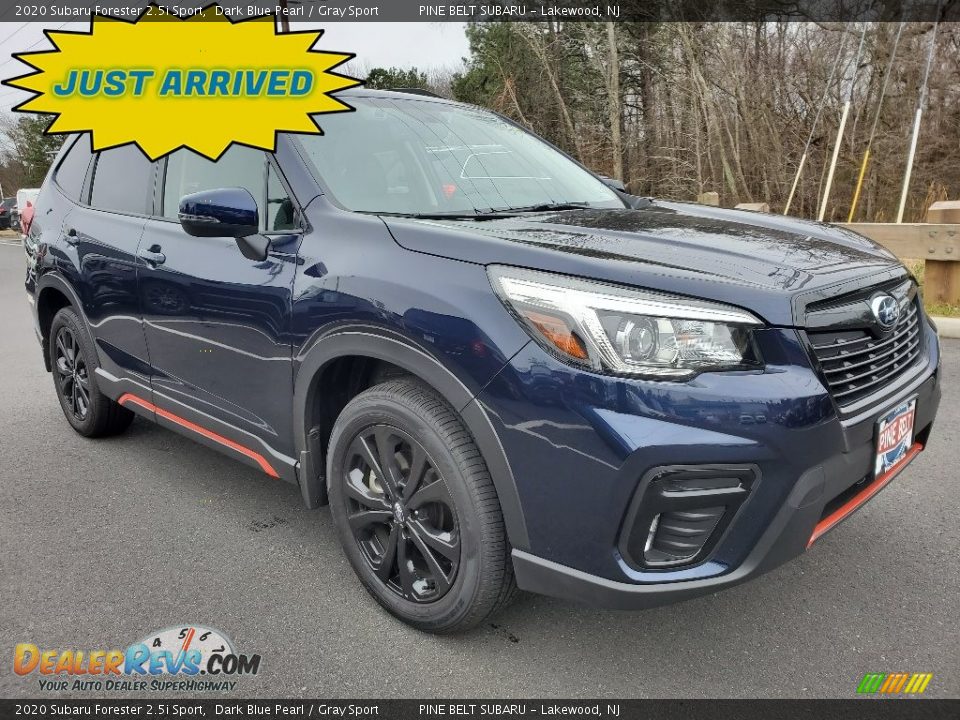 2020 Subaru Forester 2.5i Sport Dark Blue Pearl / Gray Sport Photo #1