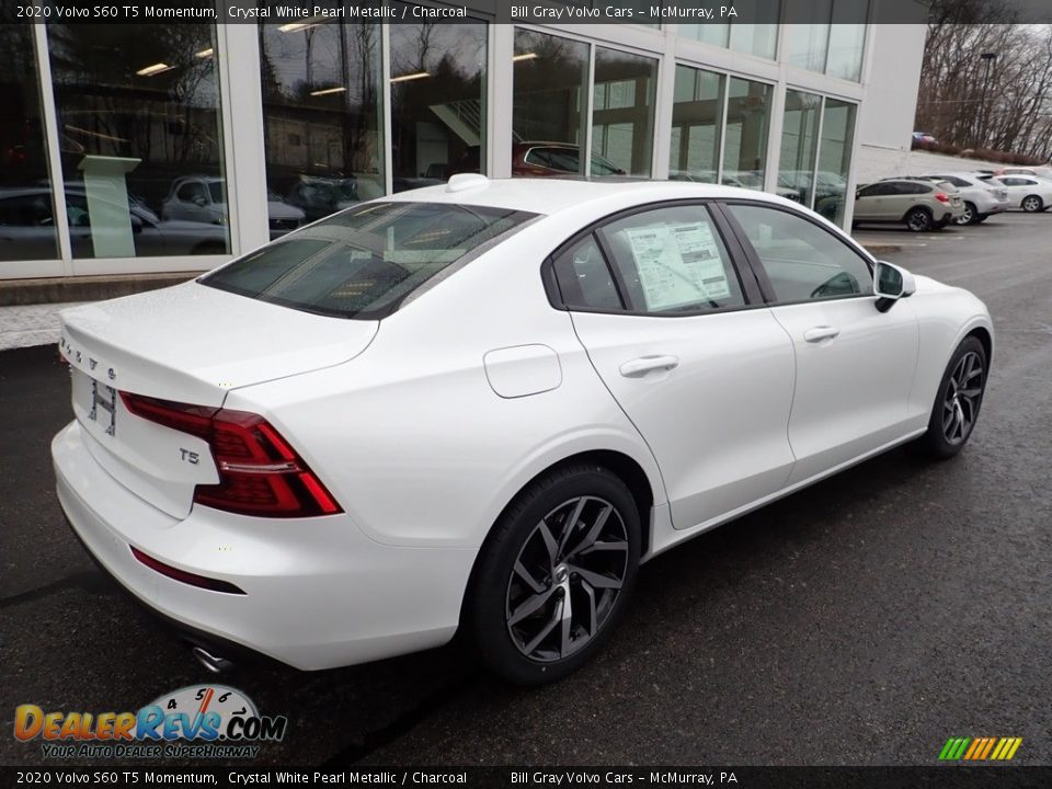 2020 Volvo S60 T5 Momentum Crystal White Pearl Metallic / Charcoal Photo #2