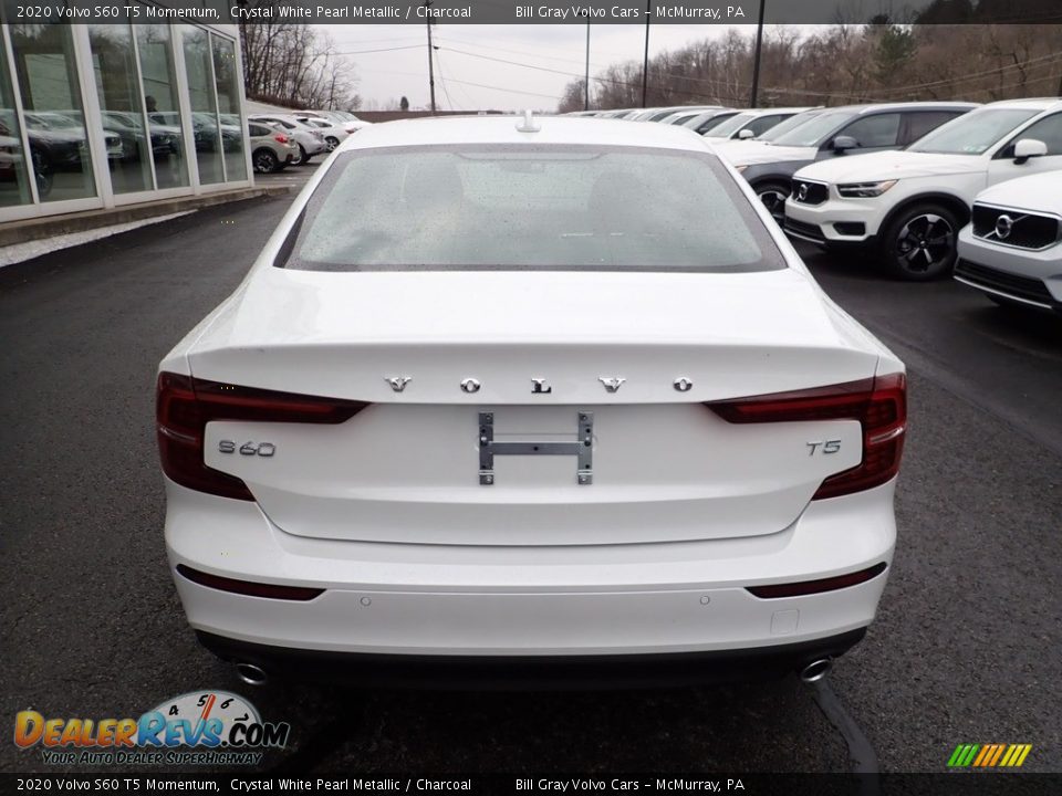 2020 Volvo S60 T5 Momentum Crystal White Pearl Metallic / Charcoal Photo #3