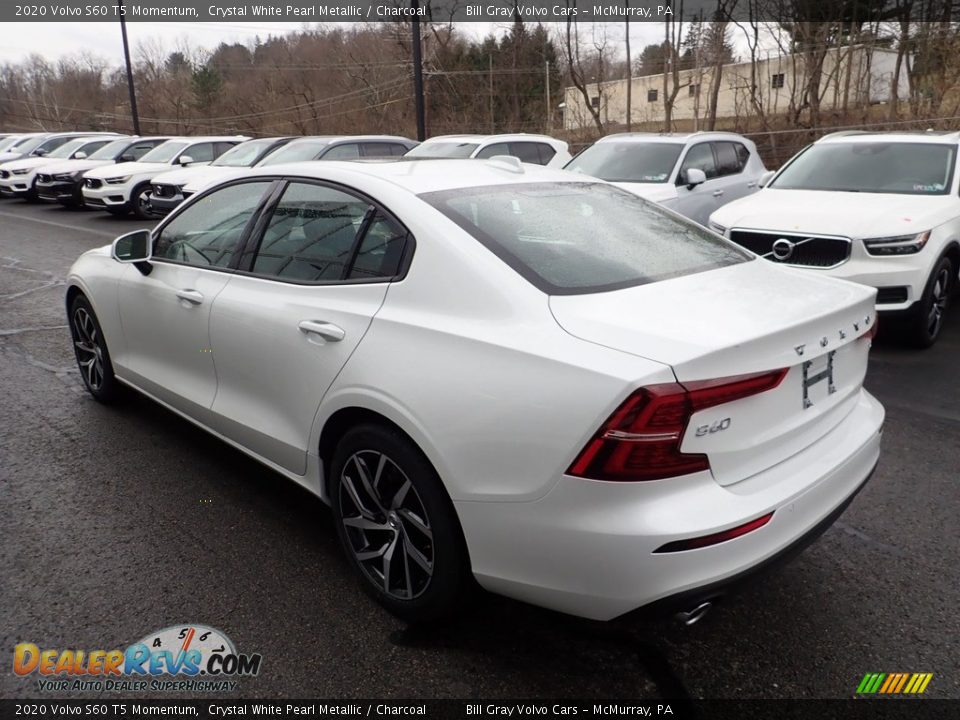 2020 Volvo S60 T5 Momentum Crystal White Pearl Metallic / Charcoal Photo #4