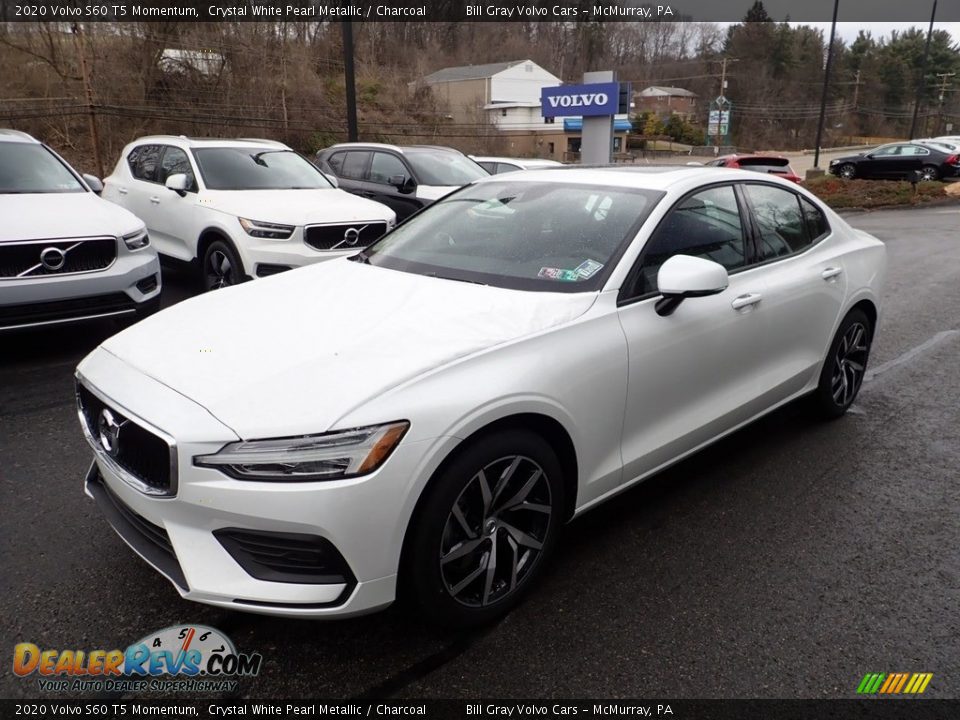 2020 Volvo S60 T5 Momentum Crystal White Pearl Metallic / Charcoal Photo #5