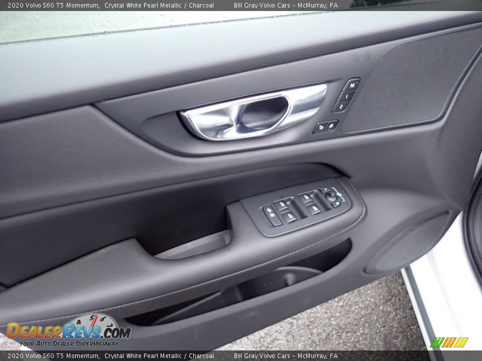 2020 Volvo S60 T5 Momentum Crystal White Pearl Metallic / Charcoal Photo #10