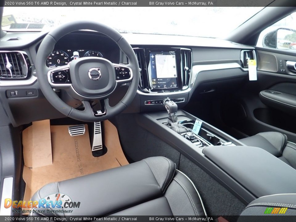 Charcoal Interior - 2020 Volvo S60 T6 AWD R Design Photo #9