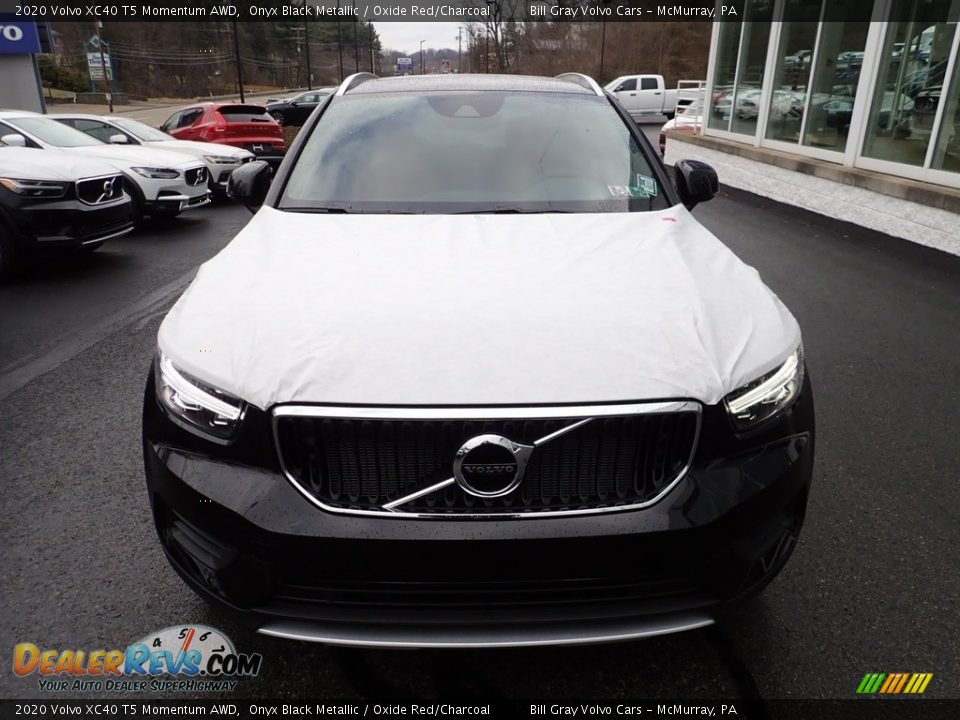 2020 Volvo XC40 T5 Momentum AWD Onyx Black Metallic / Oxide Red/Charcoal Photo #6