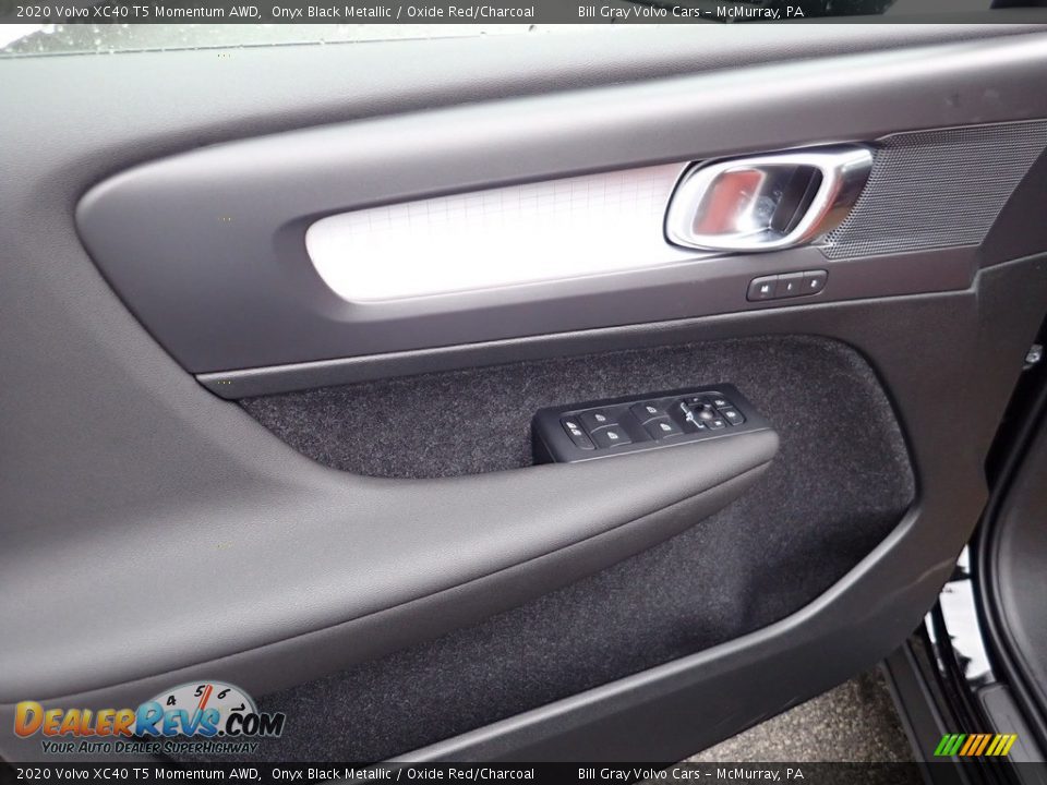2020 Volvo XC40 T5 Momentum AWD Onyx Black Metallic / Oxide Red/Charcoal Photo #10