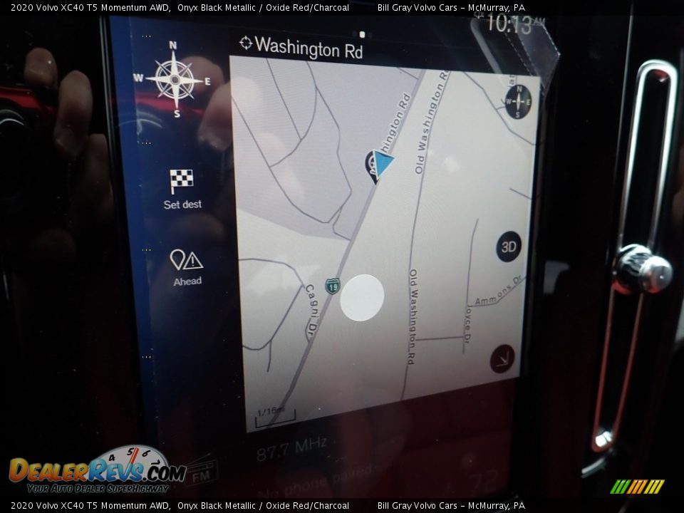 2020 Volvo XC40 T5 Momentum AWD Onyx Black Metallic / Oxide Red/Charcoal Photo #13
