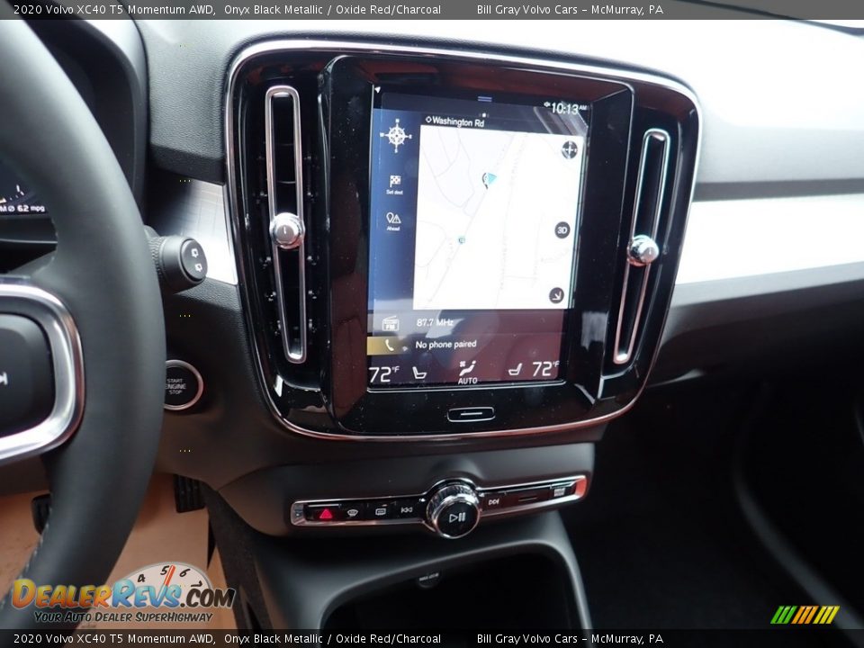 2020 Volvo XC40 T5 Momentum AWD Onyx Black Metallic / Oxide Red/Charcoal Photo #14