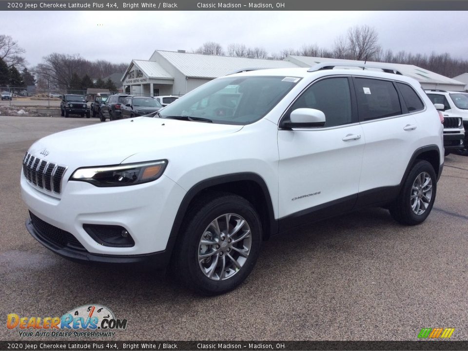 2020 Jeep Cherokee Latitude Plus 4x4 Bright White / Black Photo #5