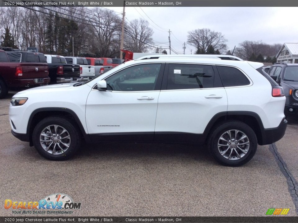 2020 Jeep Cherokee Latitude Plus 4x4 Bright White / Black Photo #6