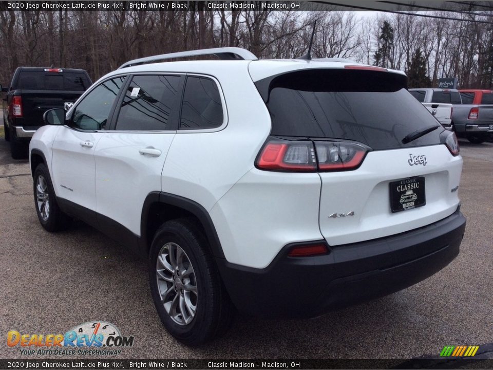 2020 Jeep Cherokee Latitude Plus 4x4 Bright White / Black Photo #7