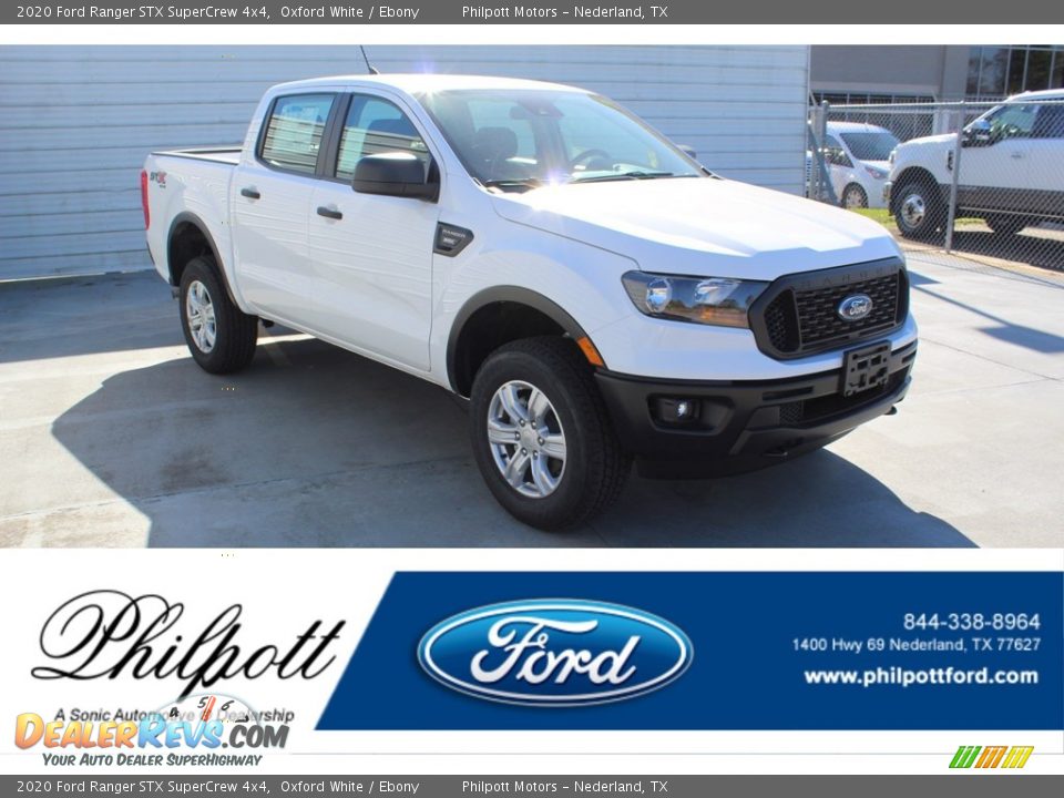 2020 Ford Ranger STX SuperCrew 4x4 Oxford White / Ebony Photo #1
