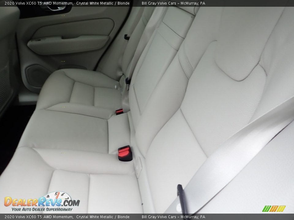 Rear Seat of 2020 Volvo XC60 T5 AWD Momentum Photo #8