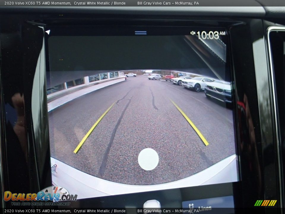 2020 Volvo XC60 T5 AWD Momentum Crystal White Metallic / Blonde Photo #15