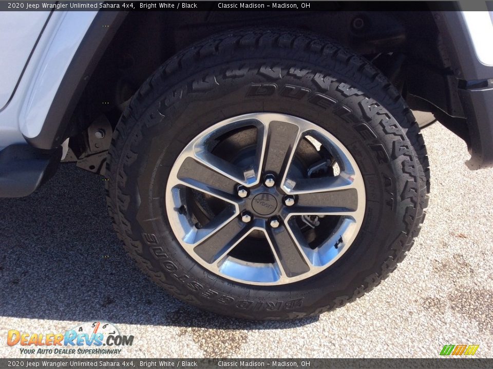 2020 Jeep Wrangler Unlimited Sahara 4x4 Bright White / Black Photo #9