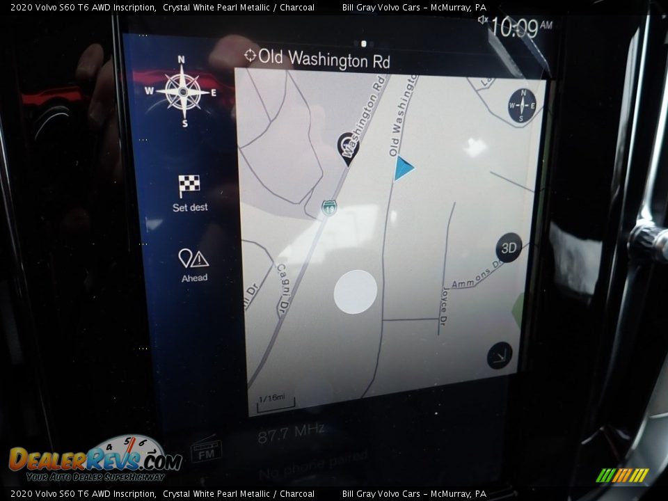 2020 Volvo S60 T6 AWD Inscription Crystal White Pearl Metallic / Charcoal Photo #13