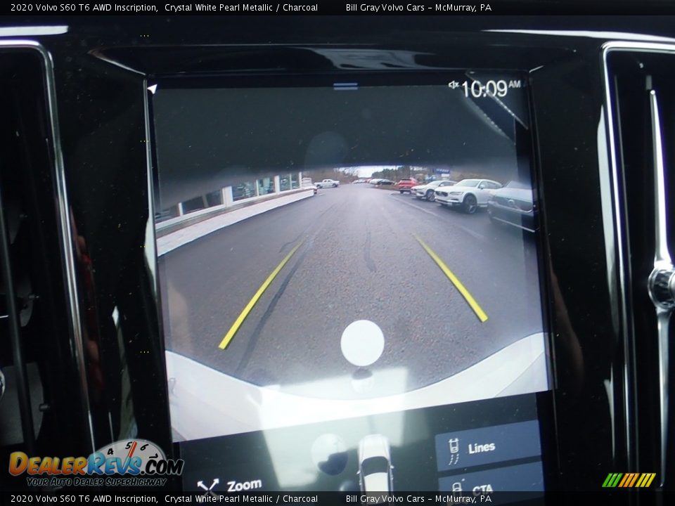 2020 Volvo S60 T6 AWD Inscription Crystal White Pearl Metallic / Charcoal Photo #15
