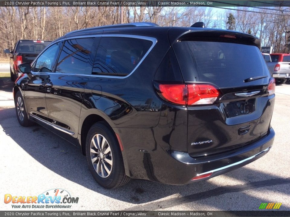 2020 Chrysler Pacifica Touring L Plus Brilliant Black Crystal Pearl / Cognac/Alloy Photo #7