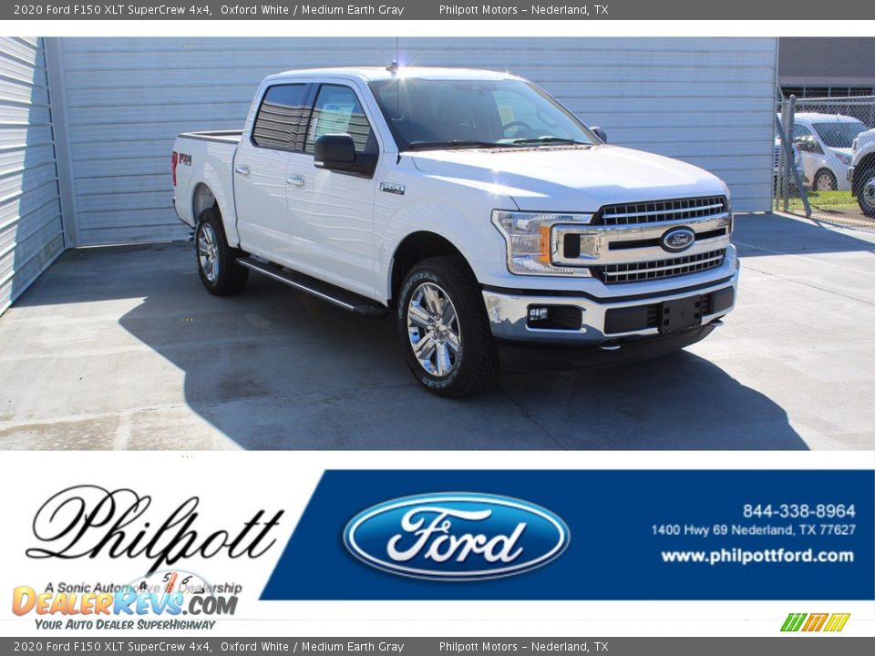 2020 Ford F150 XLT SuperCrew 4x4 Oxford White / Medium Earth Gray Photo #1