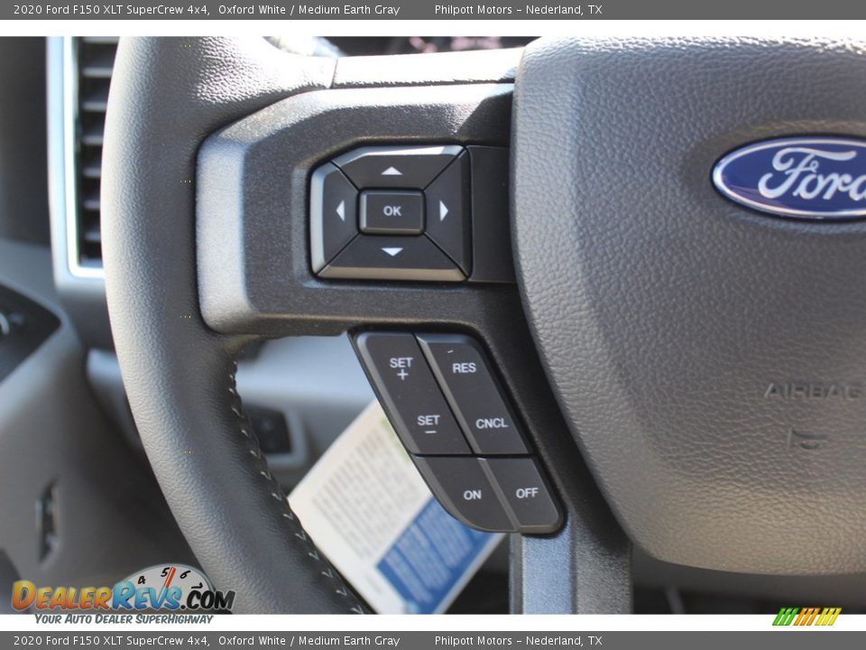 2020 Ford F150 XLT SuperCrew 4x4 Oxford White / Medium Earth Gray Photo #10