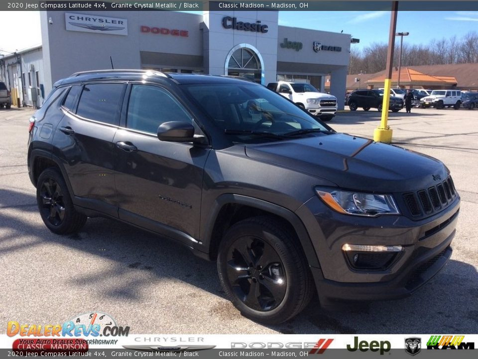 2020 Jeep Compass Latitude 4x4 Granite Crystal Metallic / Black Photo #1