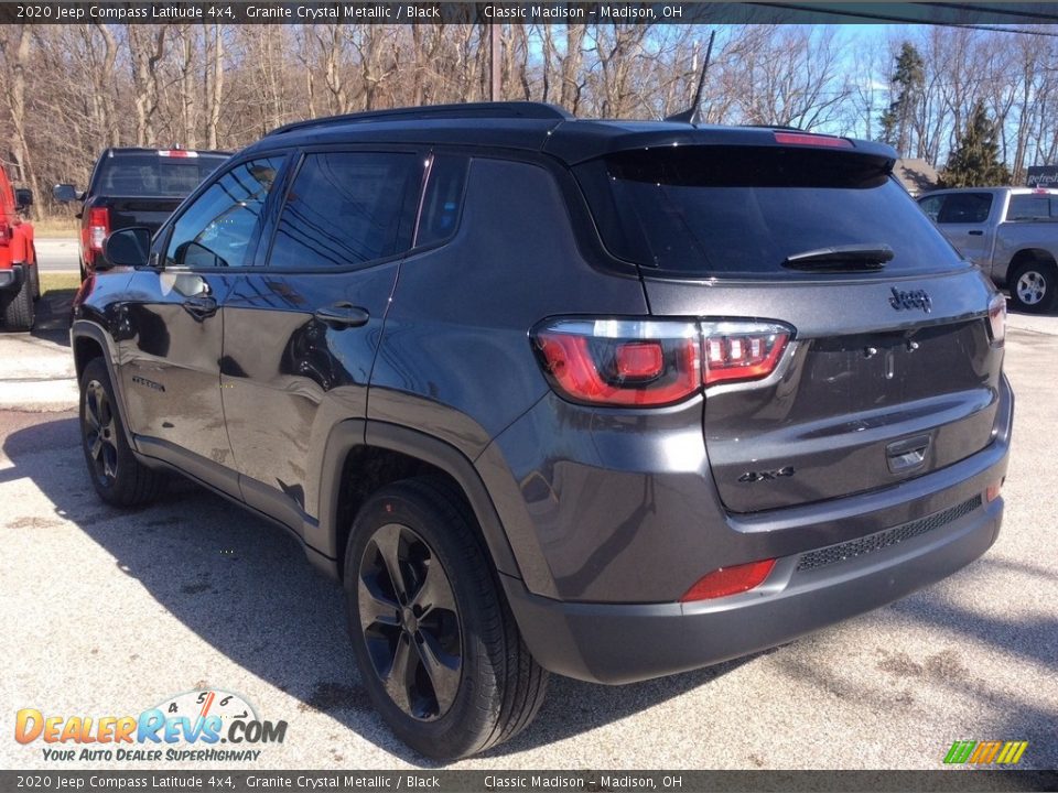 2020 Jeep Compass Latitude 4x4 Granite Crystal Metallic / Black Photo #7