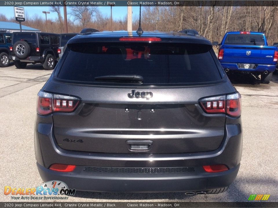 2020 Jeep Compass Latitude 4x4 Granite Crystal Metallic / Black Photo #8