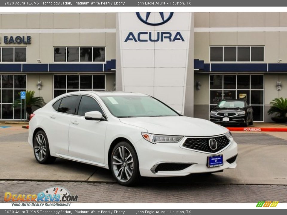 2020 Acura TLX V6 Technology Sedan Platinum White Pearl / Ebony Photo #1