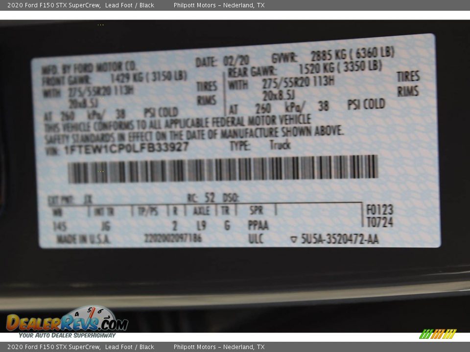 2020 Ford F150 STX SuperCrew Lead Foot / Black Photo #23