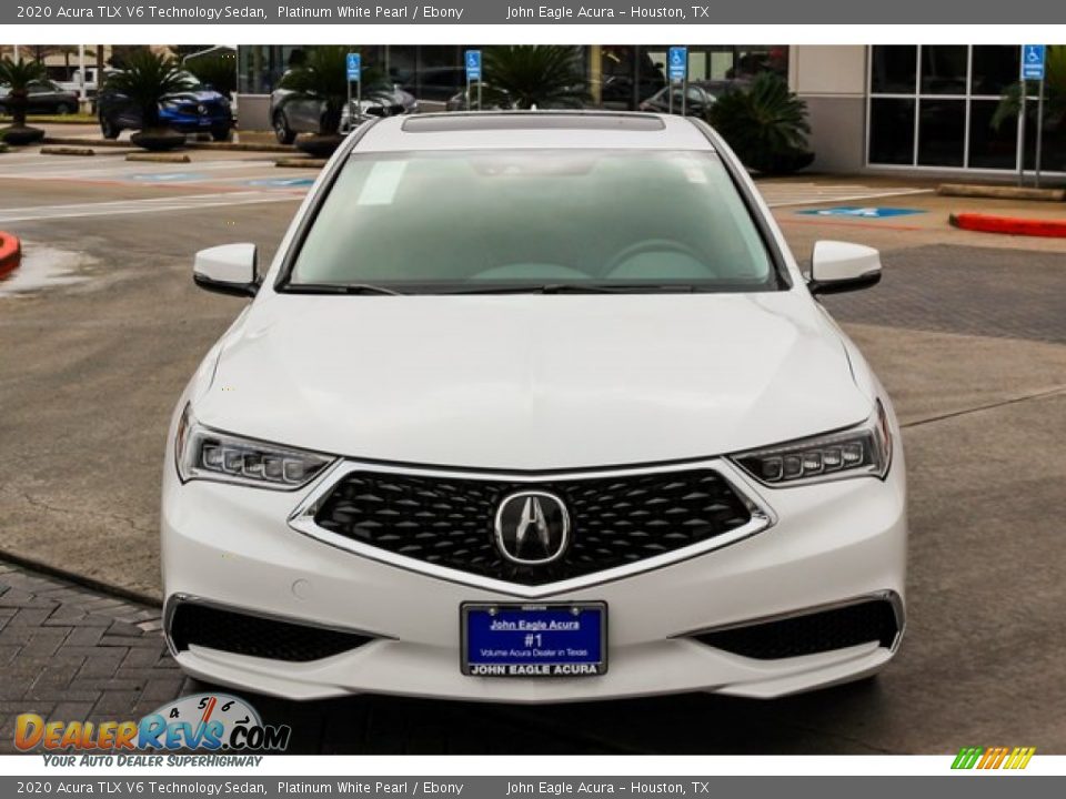 2020 Acura TLX V6 Technology Sedan Platinum White Pearl / Ebony Photo #3