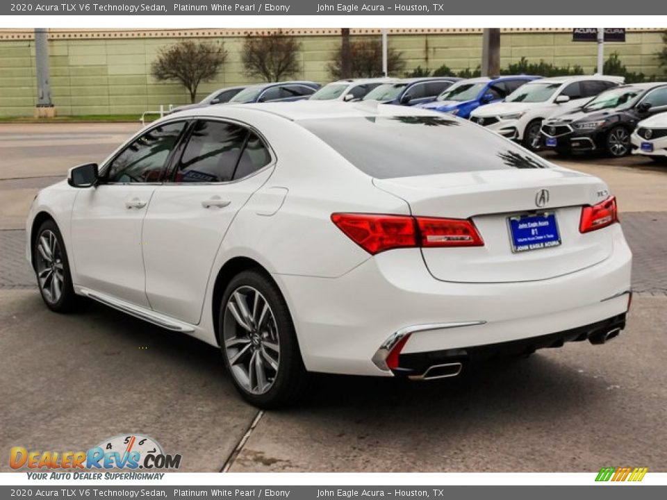 2020 Acura TLX V6 Technology Sedan Platinum White Pearl / Ebony Photo #6