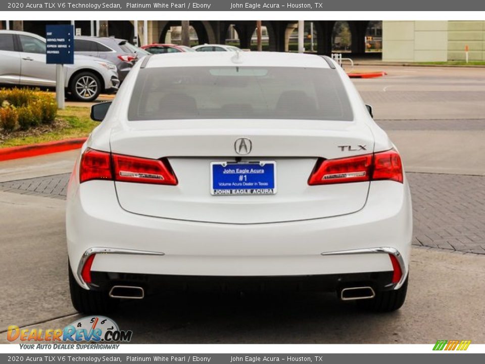 2020 Acura TLX V6 Technology Sedan Platinum White Pearl / Ebony Photo #7