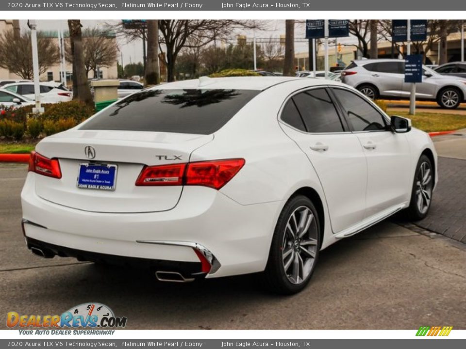 2020 Acura TLX V6 Technology Sedan Platinum White Pearl / Ebony Photo #8