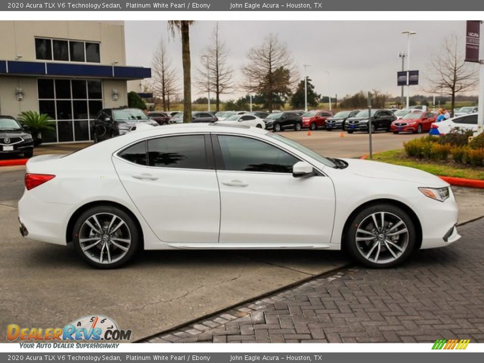 2020 Acura TLX V6 Technology Sedan Platinum White Pearl / Ebony Photo #9