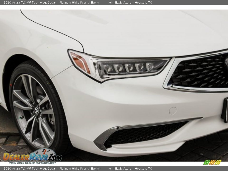 2020 Acura TLX V6 Technology Sedan Platinum White Pearl / Ebony Photo #10