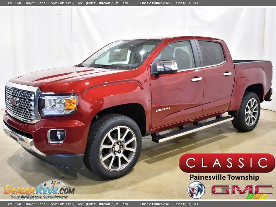 2020 GMC Canyon Denali Crew Cab 4WD Red Quartz Tintcoat / Jet Black Photo #1