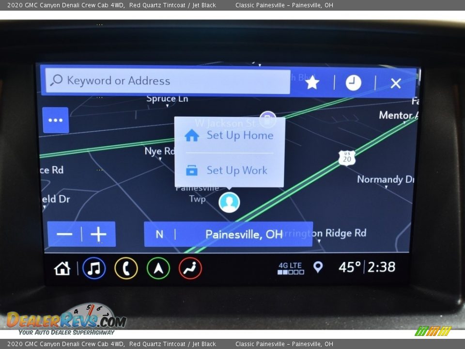 2020 GMC Canyon Denali Crew Cab 4WD Red Quartz Tintcoat / Jet Black Photo #2