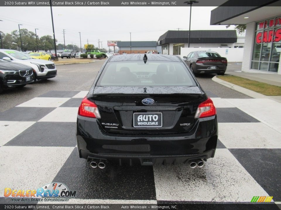 2020 Subaru WRX Limited Crystal Black Silica / Carbon Black Photo #4