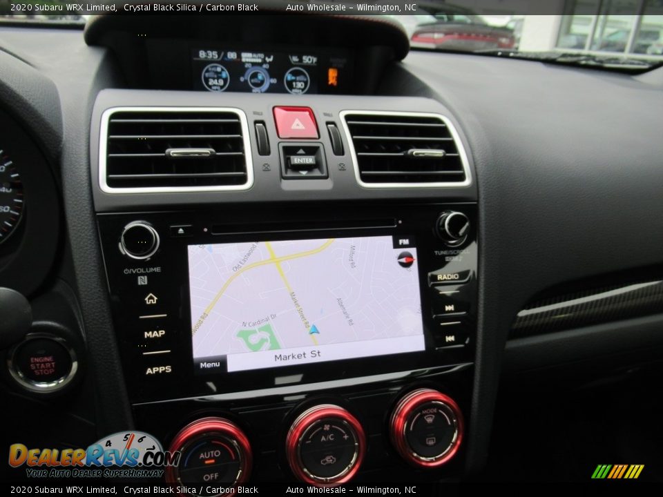 2020 Subaru WRX Limited Crystal Black Silica / Carbon Black Photo #17