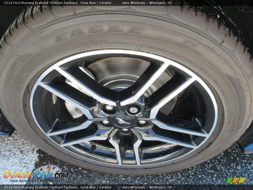 2019 Ford Mustang EcoBoost Premium Fastback Kona Blue / Ceramic Photo #7