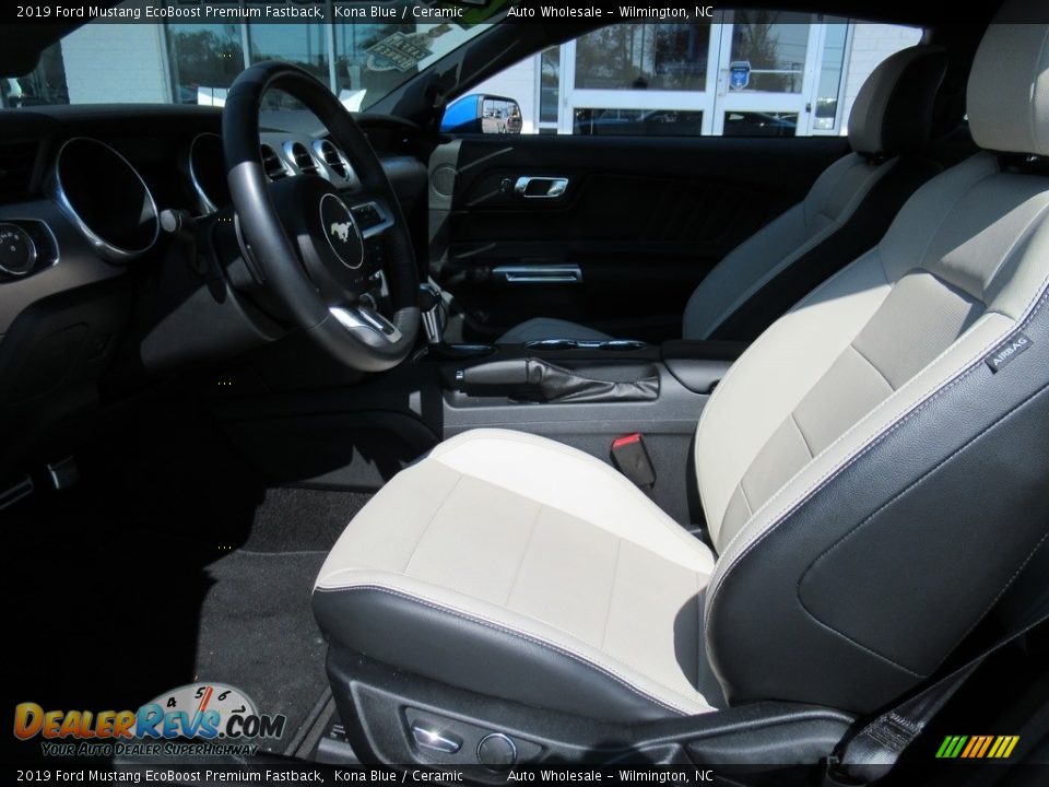 2019 Ford Mustang EcoBoost Premium Fastback Kona Blue / Ceramic Photo #11