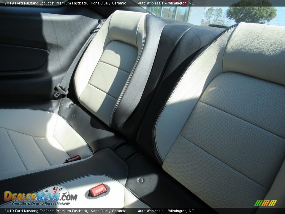 2019 Ford Mustang EcoBoost Premium Fastback Kona Blue / Ceramic Photo #12