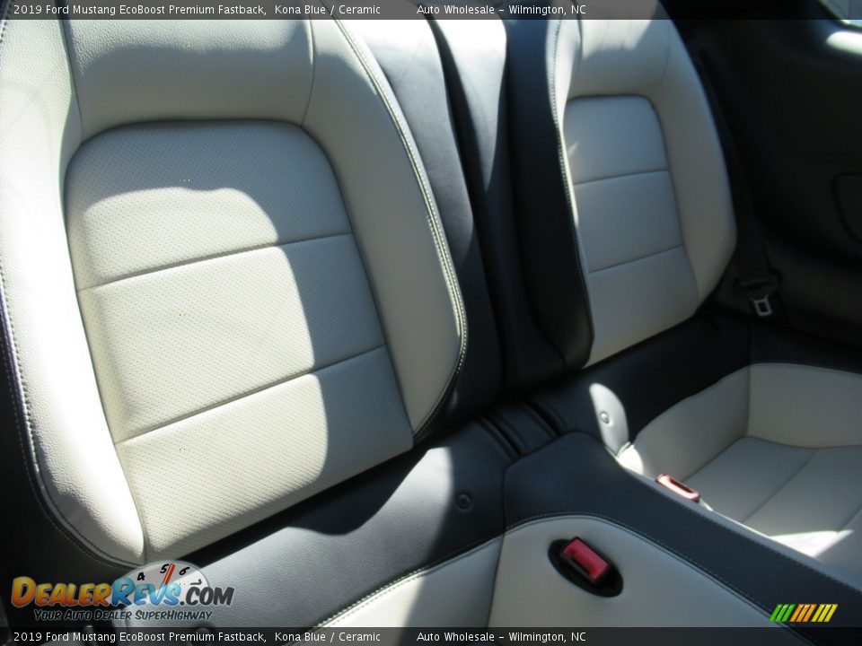 2019 Ford Mustang EcoBoost Premium Fastback Kona Blue / Ceramic Photo #14