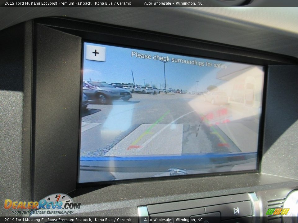 2019 Ford Mustang EcoBoost Premium Fastback Kona Blue / Ceramic Photo #18