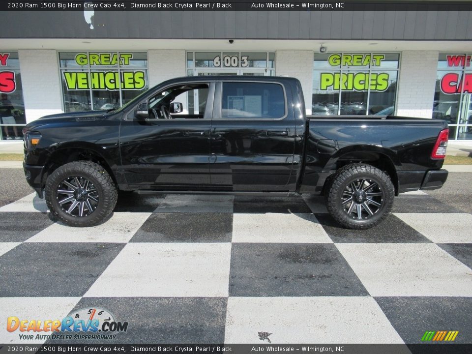 2020 Ram 1500 Big Horn Crew Cab 4x4 Diamond Black Crystal Pearl / Black Photo #1