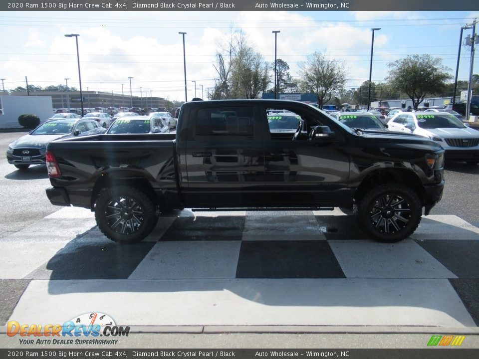 2020 Ram 1500 Big Horn Crew Cab 4x4 Diamond Black Crystal Pearl / Black Photo #3