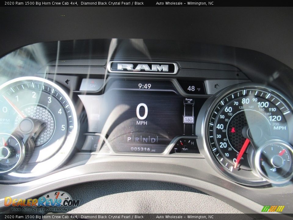 2020 Ram 1500 Big Horn Crew Cab 4x4 Diamond Black Crystal Pearl / Black Photo #16