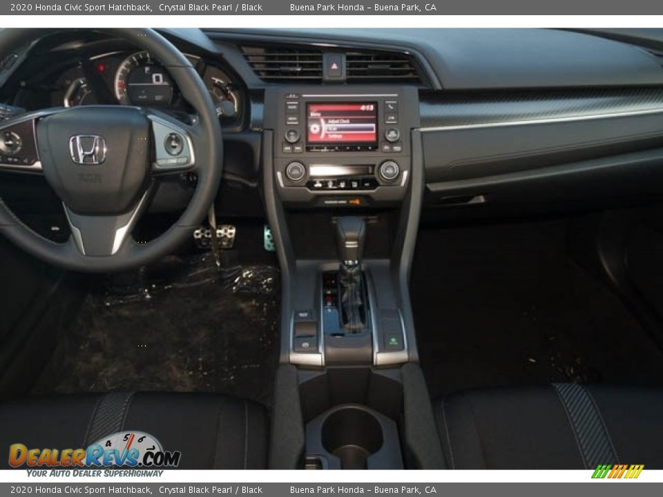 2020 Honda Civic Sport Hatchback Crystal Black Pearl / Black Photo #22