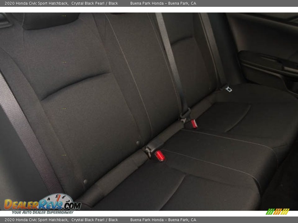 2020 Honda Civic Sport Hatchback Crystal Black Pearl / Black Photo #26